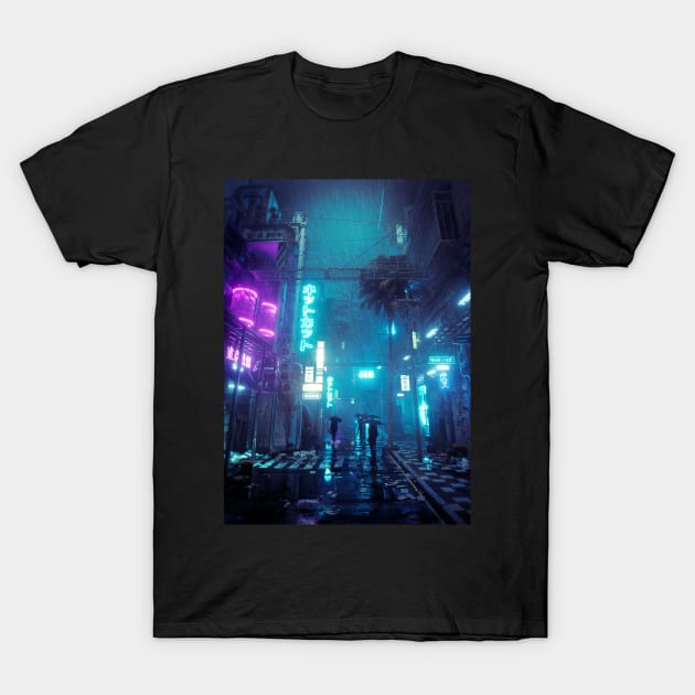 Acid Rain T-Shirt by skiegraphicstudio